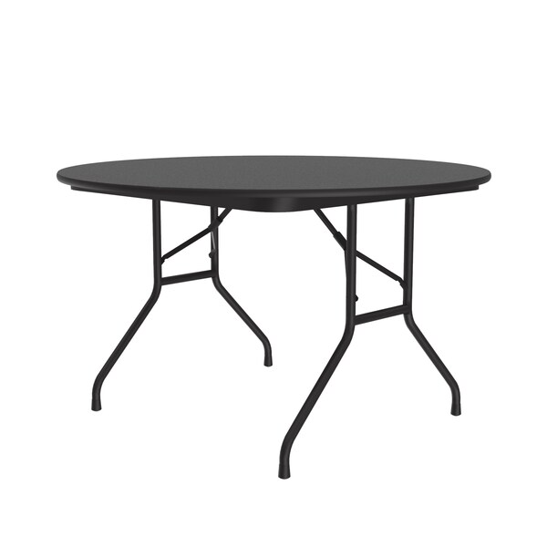 CF Melamine Folding Tables 48" Round Black Granite